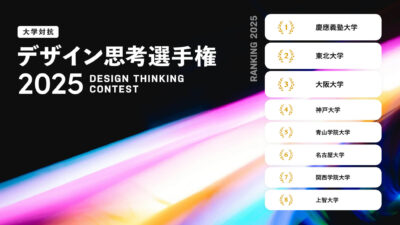 【「最も創造的な大学」はどこか】AI時代を生き抜くデザイン思考——「大学対抗 デザイン思考選手権2025」が映す日本の未来