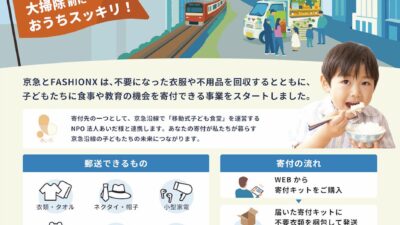 【“着ない服”が、子どもの食事に】京急電鉄×FASHION Xが仕掛ける、郵送回収型寄付「キフル」の可能性