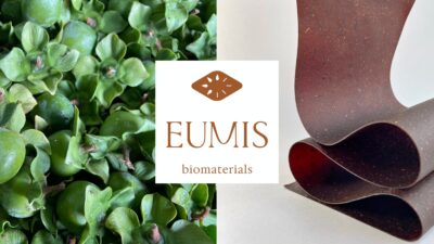 日本初、レザーに代わる循環型100%植物性新素材「EUMIS skin」誕生。