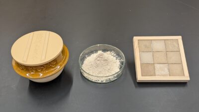 埼玉工業大学、焼かずに固める新技術を開発。「峠の釜めし」の釜から建築用タイルを作製。
