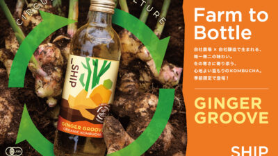 【循環型社会と“からだケア”を一本に】新作コンブチャ「GINGER GROOVE」が照らす、冬のウェルネスとサステナビリティ