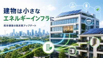 【建物は小さなエネルギーインフラになる】東大・ダイキンのPACaaSと環境省 脱炭素ビルリノベ2026。既存建築のメンテナンスが都市のカーボンニュートラルを左右する
