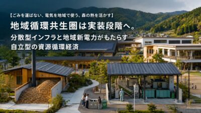 【ごみを運ばない、電気を地域で使う、森の熱を活かす】地域循環共生圏は実装段階へ。分散型インフラと地域新電力がもたらす自立型の資源循環経済