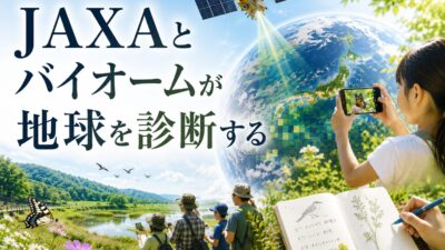 【JAXAとバイオームが地球を診断する】衛星、市民、1,100万件の生きものデータがつくる「自然の健康診断」――空間のスケールも、時間のスケールも違う。三つの観測が重なるとき