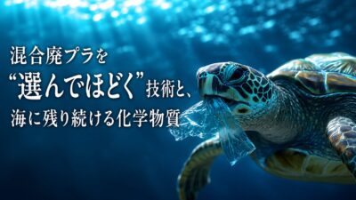 【循環させれば、それで安全なのだろうか】混合廃プラを”選んでほどく”技術と、海に残り続ける化学物質