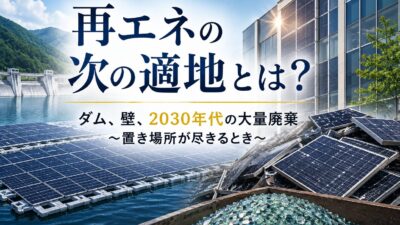 【再エネの次の適地とは？】ダム、壁、2030年代の大量廃棄～置き場所が尽きるとき