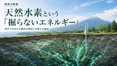 【発想の転換・地中で生まれる燃料を回収する新たな動き】天然水素という「掘らないエネルギー」――北大とNEDO、蛇紋岩化作用による国産水素の増進回収へ