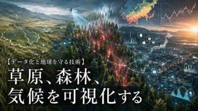 【データ化と地球を守る技術】草原、森林、気候を可視化する