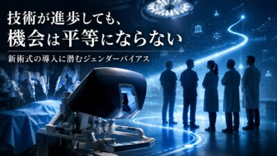 【技術が進歩しても、機会は平等にならない】新術式の導入に潜むジェンダーバイアス