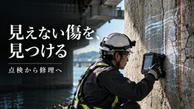【点検から修理へ】下水のDNA、写真の3D、鉄筋の揺れを測るレーダ——インフラの“見えない傷”を見つける道具箱　東北大学、XMAT、群馬大学ほか、JFEエンジニアリング、自治体調査から読む「直す前に見つける」技術の現在地