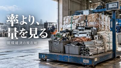 【「率」だけでなく「量」を見る】資源生産性は上がった、循環の中身はどう変わったか　国・製品・スマホ1台で読む、資源を使う量、使わずに済む量