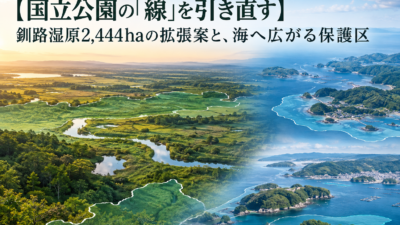 【国立公園の「線」を引き直す】釧路湿原2,444haの拡張案と、海へ広がる保護区